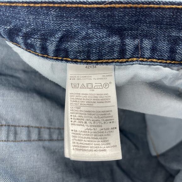 Old Navy Men’s Bootcut Blue Jeans Size 42x32 - Picture 3 of 6